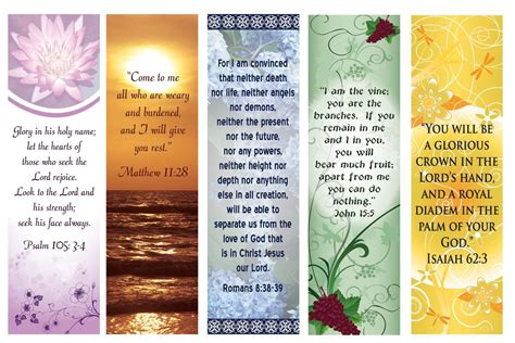Christian Bookmarks Printable